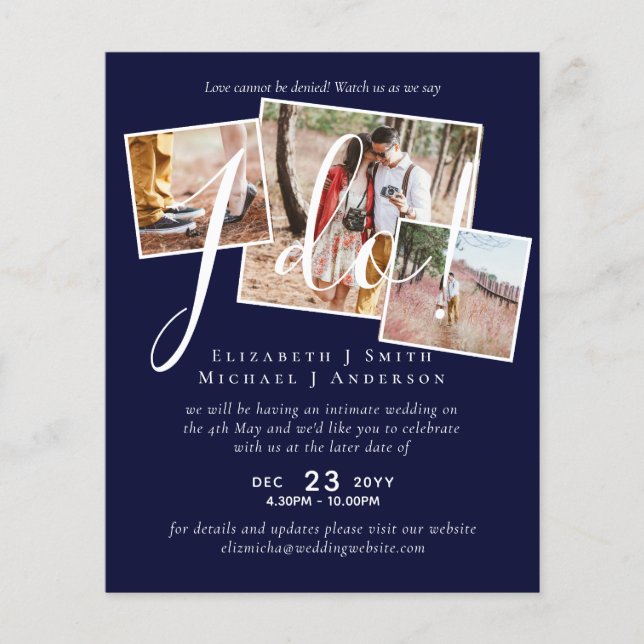 Adiamento de Casamento Alteração da Recepção de Da (Frente)