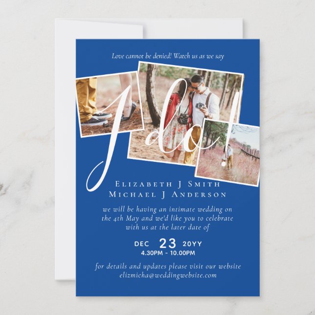 Adiamento de Casamento Alteração da Recepção de Da (Frente)