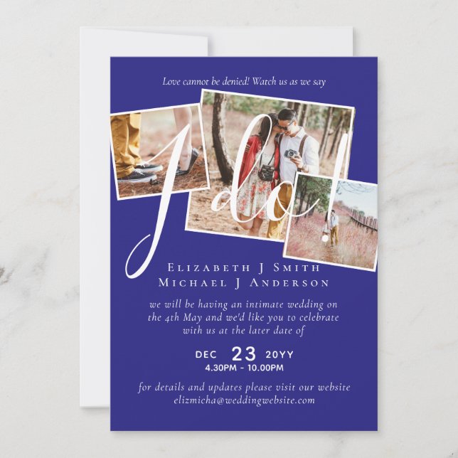 Adiamento de Casamento Alteração da Recepção de Da (Frente)