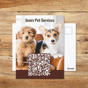 Adicionar Cartão Postal de Código QR de Pet de Fot