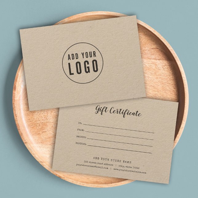 Adicionar Certificado Gift Kraft de Escritor de Sc (Criador carregado)