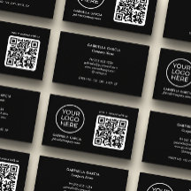 Adicionar código QR - Cartão de visita de logotipo
