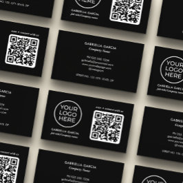 Adicionar código QR - Cartão de visita de logotipo