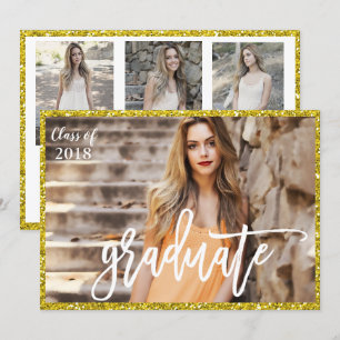 ADICIONAR FOTO - Convite Brilhante de Formatura