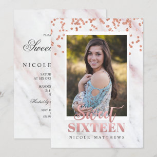 ADICIONAR FOTO - Convite Modern Sweet 16