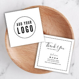 Adicionar Logotipo Borda Preta Social Obrigado Ins