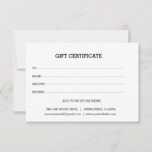 Adicionar logotipo Certificado de presente comerci