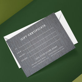 Adicionar logotipo Certificado de presente comerci