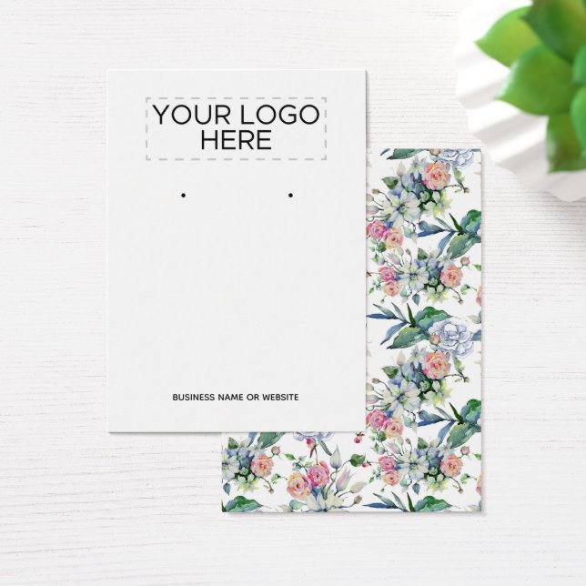 Adicionar logotipo Flores de Aquarela Com Placas D (Mesa)