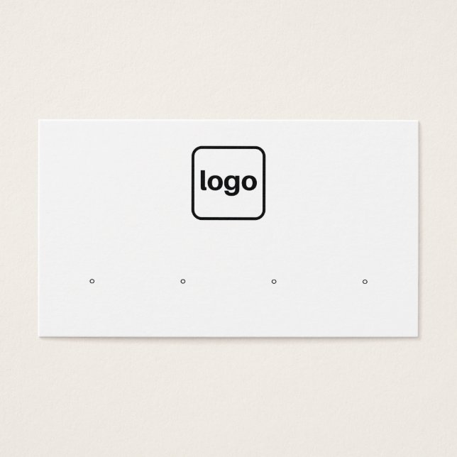 Adicionar logotipo horizontal com quatro furos de  (Frente)