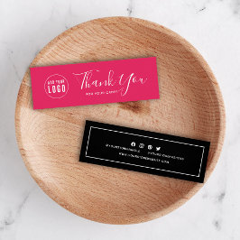 Adicionar Logotipo Mídia Social Obrigado Cor Editá