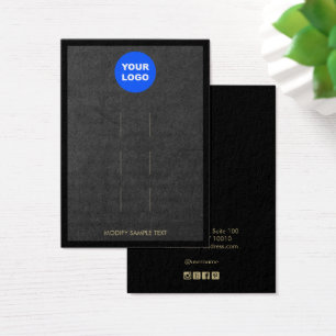 Adicionar logotipo preto Kraft com clipe de três c