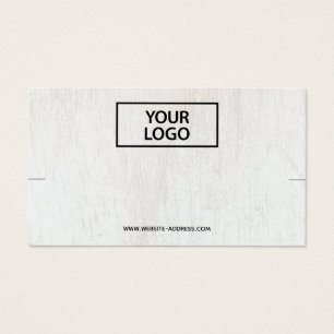  Adicionar Logotipo Weathered White Wood Bracelet 