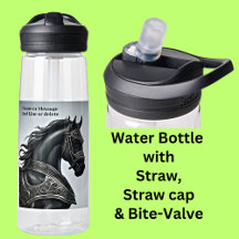 Adicionar mensagem de nome, Cavalo Negro forte com
