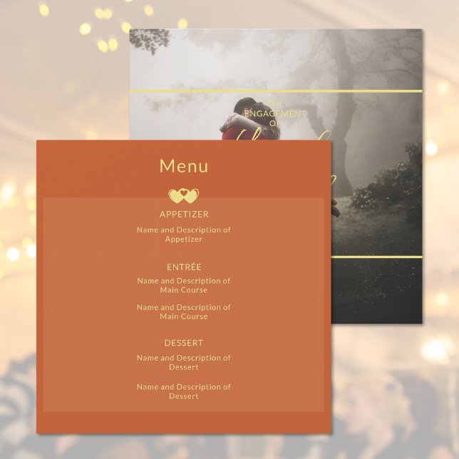 Adicionar Menu Plano do Noivado de Casamento de Fo (Add Photo Wedding Engagement Flat Menu)