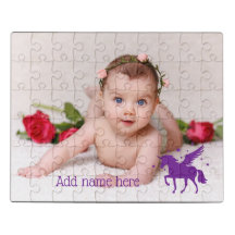 ADICIONAR NOME & FOTO | Unicórnio Roxo