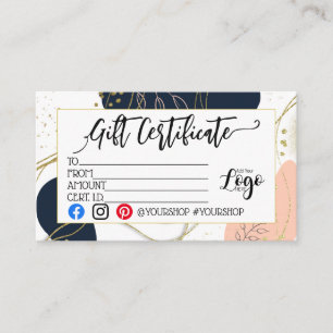 ADICIONAR O marketing DO Certificado de presente d