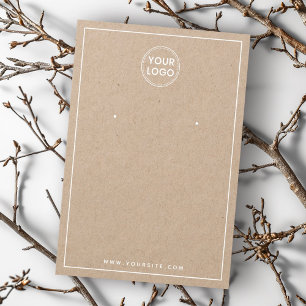 Adicionar placa de exibição de borda branca do log