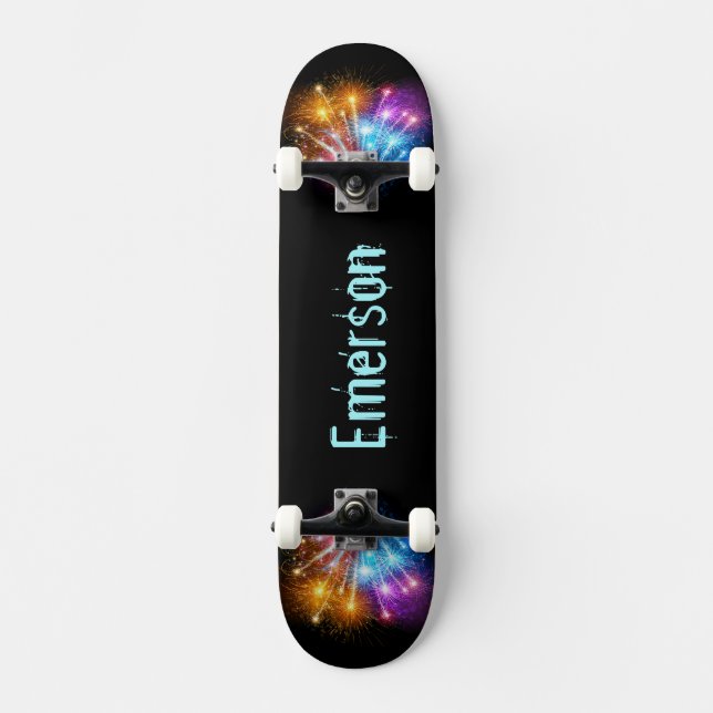 Adicionar seu nome Firework Skateboard (Frente)