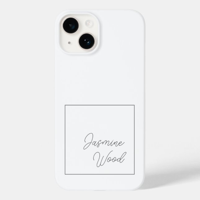 Adicionar seu nome Script Minimalista Moderno (Verso)