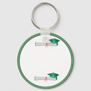 Adicionar seu próprio Chaveiro de Graduação Verde 