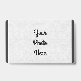 Adicionar sua foto/Design - Crachá