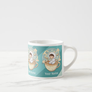 Adicionar Texto Caneca de Espresso Gato Mini Prese