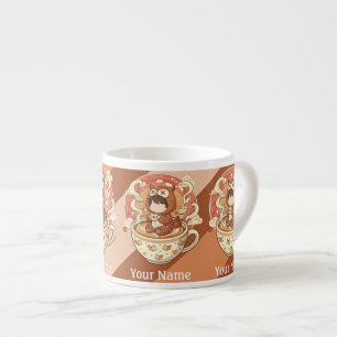 Adicionar Texto Mini Xícara de Café Espresso Coruj