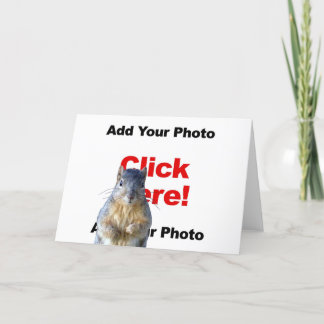 Adicionar um cartão de cumprimentos com foto perso