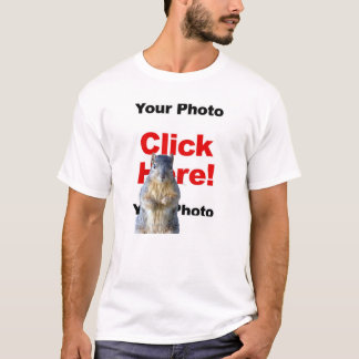 Adicionar um esquilo Camiseta personalizada com fo