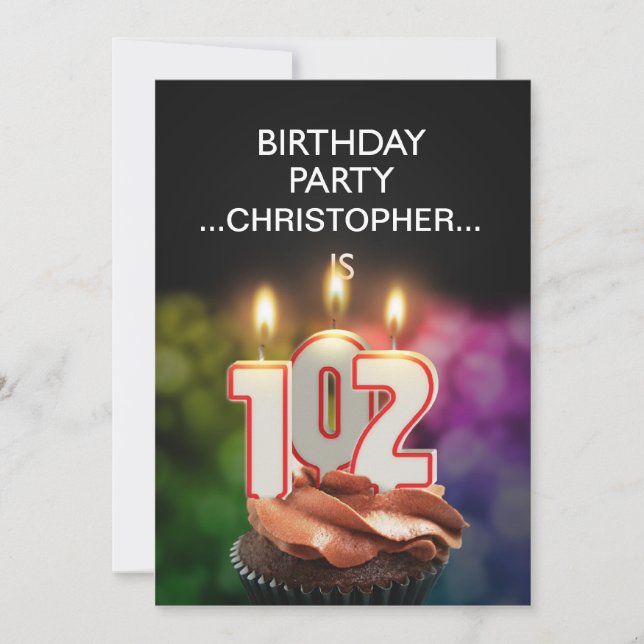 Adicionar um nome, 102º Convite de aniversário (Frente)