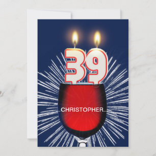 Adicionar um nome, 39º Convite de aniversário, vin
