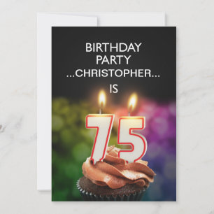 Adicionar um nome, 75º Convite de aniversário