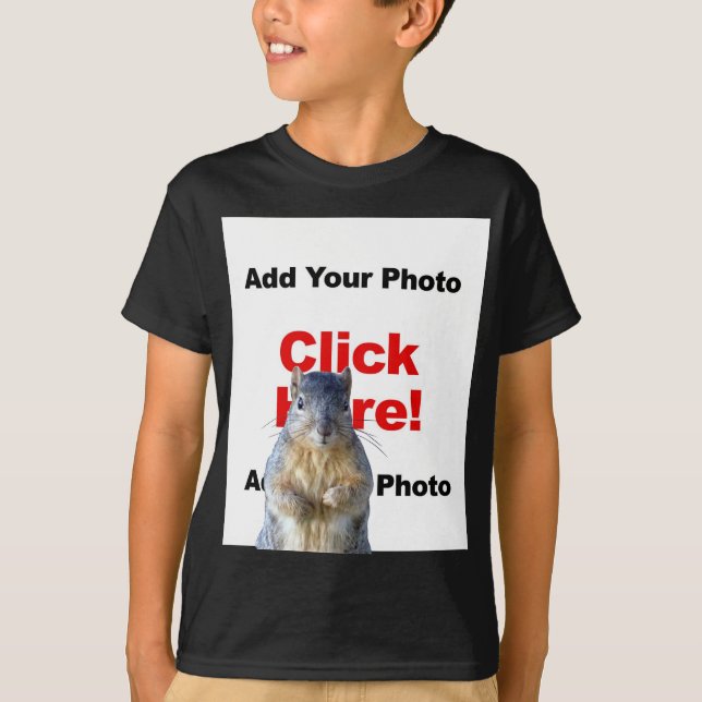 Adicionar uma camiseta de fotos personalizada do e (Frente)