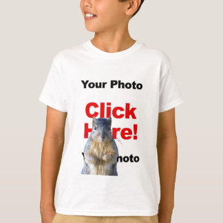 Adicionar uma camiseta de fotos personalizada do e