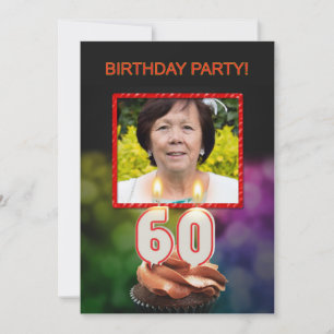 Adicionar uma imagem, 60º Convite de aniversário