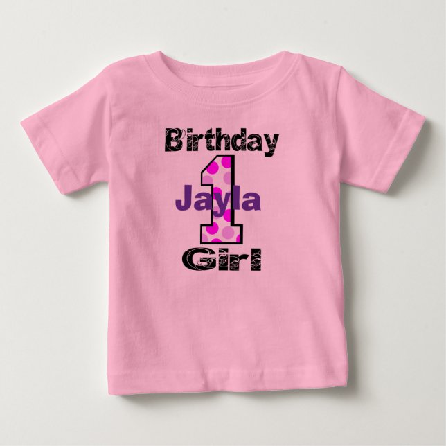 Adicione a camisa primeiro aniversario do seu filh (Frente)