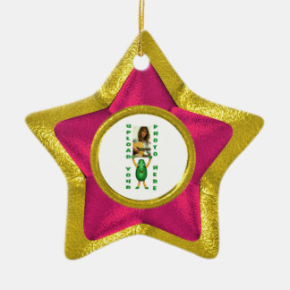 Adicione a foto 2 ilusão do ouro do ornamento de