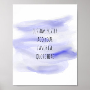 adicione a sua própria cotação poster design de aq