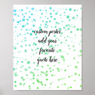 adicione a sua própria cotação poster design de aq