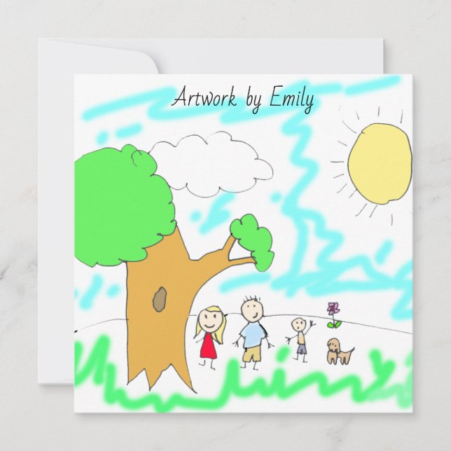 Adicione a Trabalho de arte do seu Filho a isto (Frente)