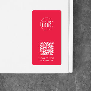 Adicione logotipo e código QR Etiqueta de empacota