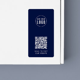 Adicione logotipo e código QR Etiqueta de empacota