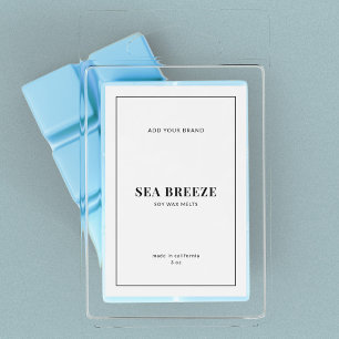 Adicione moderno rótulo de produto de borda preta