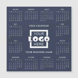 Adicione o logotipo da sua empresa Calendário 2026