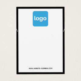 Adicione o logotipo do colar branco preto