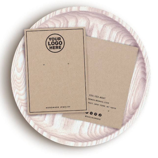 Adicione o logotipo, Kraft, mostrando a placa (Criador carregado)