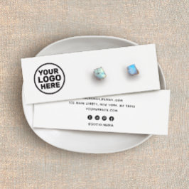 Adicione o logotipo personalizado manuscrito branc