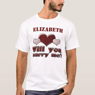 Adicione o nome você casar-me-á camisa