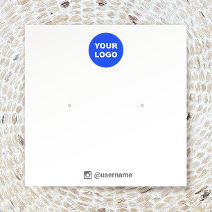 Adicione o seu logotipo Stud Oureling Jewelry Disp